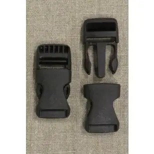 Klik spænde sort 20 mm. - Spænder og hægter