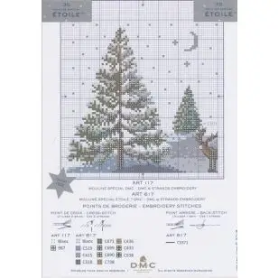 Gratis Broderimønster -med Grantræ. - Broderi Mønstre - Kit