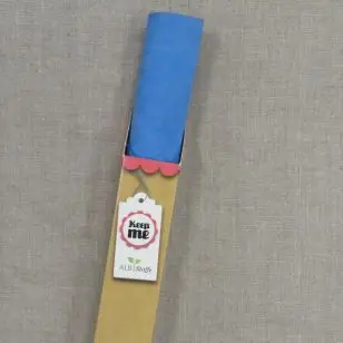 Gummi stof i blå, 40x75 cm. 2.sortering - Stof rester