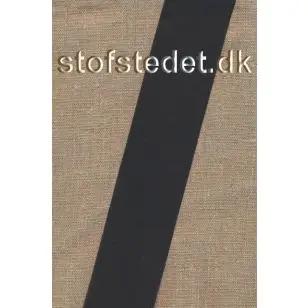 Sort syntetisk stabiliseringsbånd - Flagbånd, 50 mm. - Diverse Bånd