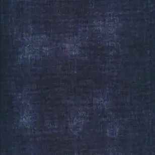 Bomuld i Double Gauze batik i mørkeblå - Div mønstret bomuld