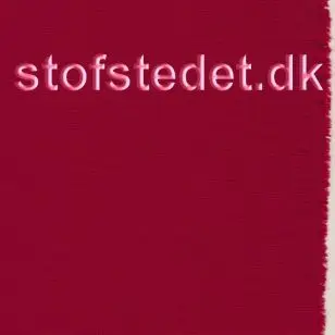 Kraftig strik bomuld/lycra i varm rød - Strik