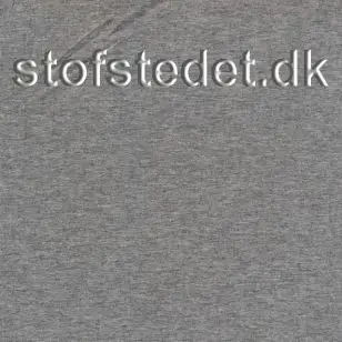 Viscose jersey lysegrå meleret - Ensfarvet  Viscosejersey