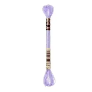 Broderigarn DMC Mouliné, Metalic Light Effects - Lyselilla E211 - Broderi Tilbehør