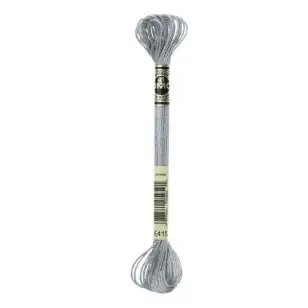 Broderigarn DMC Mouliné, Metalic Light Effects - Grå-sølv E415 - Broderi Tilbehør