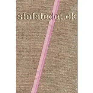 Blank Paspoil-/piping bånd i polyester i lyserød - Pipingbånd