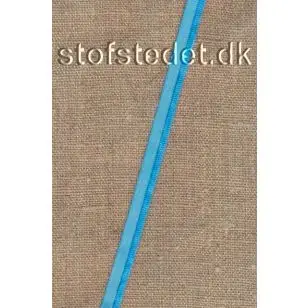 Blank Paspoil-/piping bånd i polyester i turkis-blå - Pipingbånd