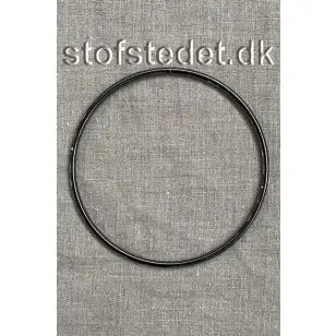 Ring i  gunmetal 15 cm. - Småting og Sytilbehør