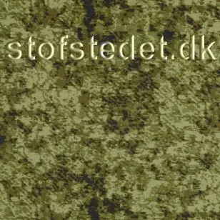 Bengalin i camouflage print i grøn - Buksestof