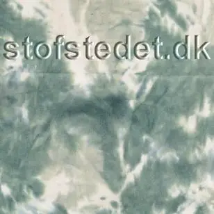 Babyfløjl batik i petrol-grøn, grå og lysegrå - Fløjl