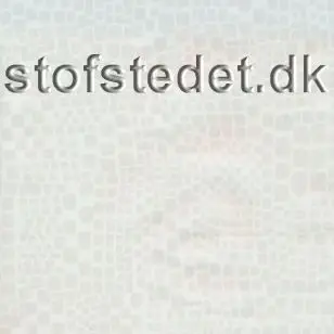 Voksdug i hvid med uens små hvide firkanter - Voksdug