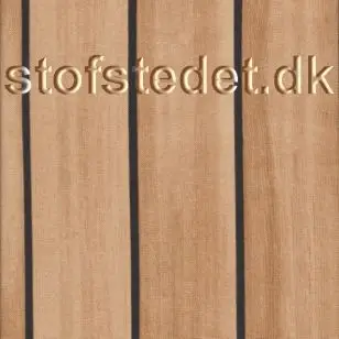 Bomuld/polyester i træ brædder/skibsdæk look - Gardinstof / Dugstof