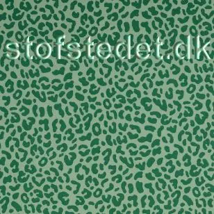 Let Isoli med stræk med leopard print i lysegrøn - Isoli