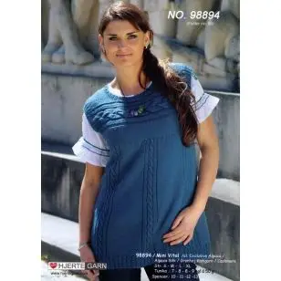 98894 Spencer el. tunika m/fletmønster - Pind 3-3½