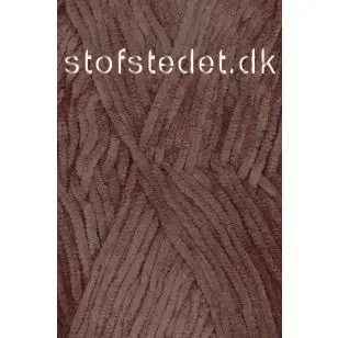 Chenille velour garn i brun - P: 4-4½ - Chenille