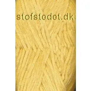 Chenille velour garn i gul - P: 4-4½ - Chenille