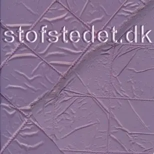 Quiltet stof med tern i lys syren - Quilt