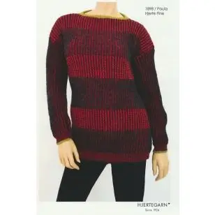 1898 Paula Stribet bluse | Hjertegarn. - Strikopskrifter