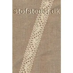 Blonde/mellemværk i 100% bomuld, offwhite 28 mm. - Blonder