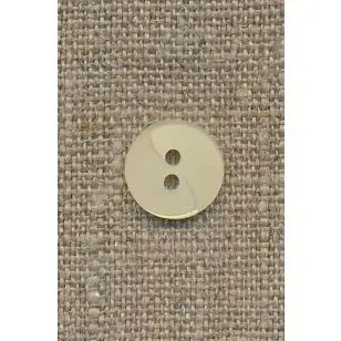 Lysegul knap m/drejet look, 13 mm. - Tilbud knapper