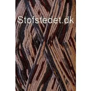 Strømpegarn Sokkengaren fv.29 i beige, rød-brun, koksgrå - P: 2-3 - Strømpegarn Sokkengaren