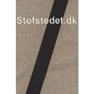 Linningselastik 25 mm. sort - Elastik og kantelastik