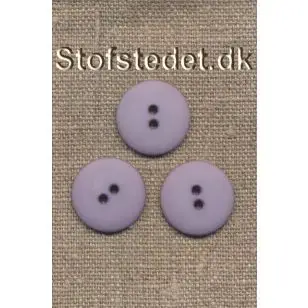 Lys lilla 2-huls knap i plast - 20 mm. - Knapper Rød/lyserød/lilla