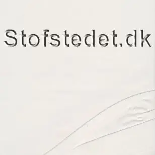 Let chiffon i knækket hvid med stribe struktur - Chiffon