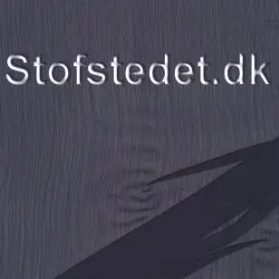 Let chiffon i marine med stribe struktur - Chiffon