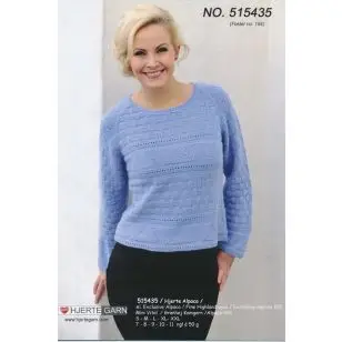 515435 Bluse m/reliefmønster - 