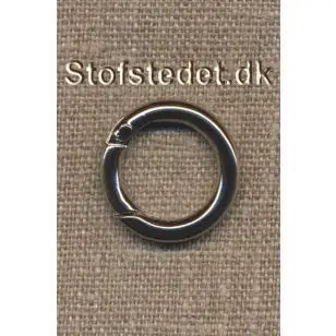 Rund Karabinhage i sølv 25 mm. - Spænder og hægter