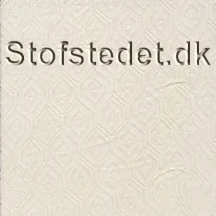 Afklip Let offwhite strik med rudemønster - 2. sort 150 cm. - 