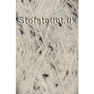 No.1 Tweed i Off-white i akryl og viskose - P:3½  No.1 Tweed garn i akryl