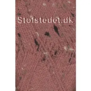 No.1 Tweed i Gammelrosa i akryl og viskose - P:3½  No.1 Tweed garn i akryl