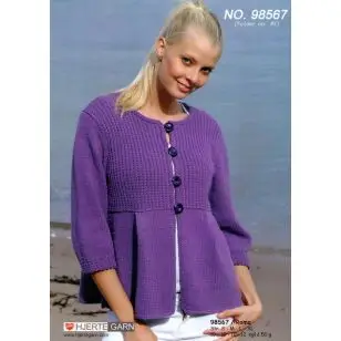 98567 Trøje m/læg - Pind 4-4½