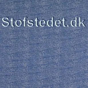 Fast bomulds med uens prikker og striber i blå og hvid. - Stribet bomuld