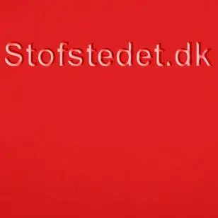 100% bomuld lagenlærred økotex i rød - Ensfarvet bomuld