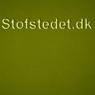 Bomuldsjersey i oliven - Ensfarvet  Bomuldsjersey