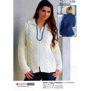 99108 Trøje m/snoninger - Pind 5-5½