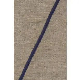 Paspoil-/piping bånd i bomuld, marineblå - Pipingbånd