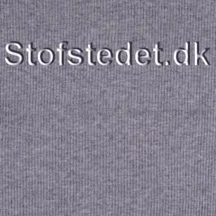 Ribstrikket viskose strik i lys denim blå - Strik