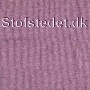 Ribstrikket viskose strik i lys blomme - Strik