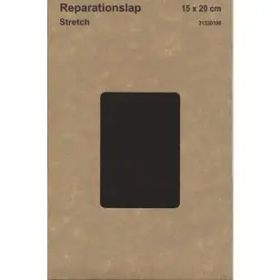 Reparationslap stretch til jersey - sportstøj i sort - Reparationslap og ærmelapper
