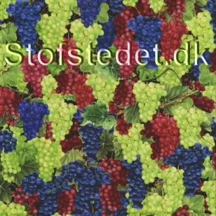 Patchwork stof med vindruer - Patchworkstof