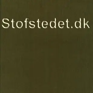 Babyfløjl 100% bomuld i army - Fløjl