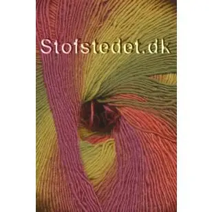 Hjertegarn - Long Colors i oliven, støvet gul, koral, støvet rosa - P: 2½-3 - Long Colors