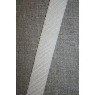 Kraftig gjordbånd 30 mm. off-white - Gjordbånd, bændel og sportsbånd