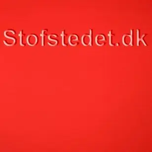 Bomuldsjersey i rød - Ensfarvet  Bomuldsjersey