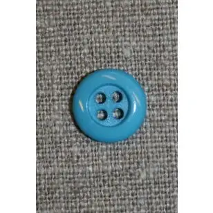 4-huls knap 12 mm, turkis/aqua - Knapper Blå, turkis og petrol