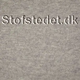 Filtet 100% uld i lysegrå meleret - Uld